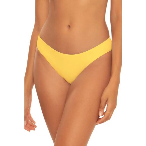 BECCA Women's Small Hipster Bikini Bottom, Banana, Cheeky Coverage, Swimwear 48 - Picture 1 of 9